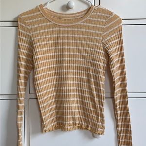 orange hollister long sleeve shirt